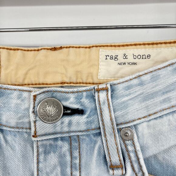 rag & bone Alex High Rise Straight Leg in Primrose Jeans Women's 25 Blue - Picture 4 of 12